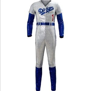 Elton John Dodgers Rocket man sequin costume with hat and belt